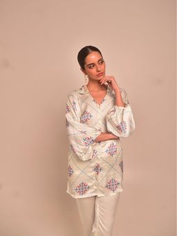 WHY SO BLUE - Off White Vani Modal Shirt