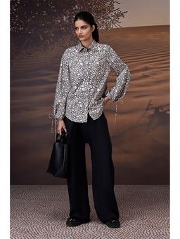 Genes Lecoanet Hemant - Multi-color Printed Giza Cotton Shirt With Tie Cuff Sleeves