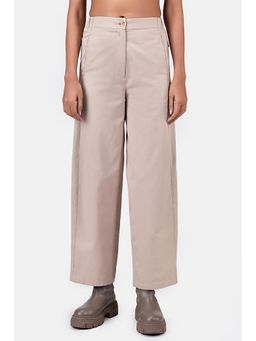 Genes Lecoanet Hemant - Cotton Light Twill Straight Fit Trousers With Knee Pleats