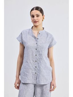 Reistor - Relaxed-Fit Shirt In Linen Stripes