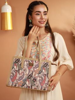 Priyaasi - Paisley Kalamkari Floral Tote Bag