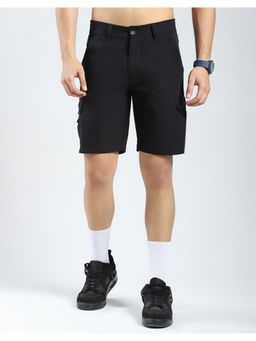 Rock.it - Men Solid Regular Fit Black Shorts