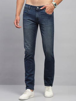 Monte Carlo - Mens Blue Solid Jeans