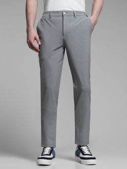 Jack & Jones - Grey Slim Fit Casual Trouser