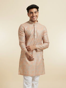 Diwas by Manyavar - Fawn Festive Kurta