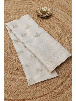 Soch - Off White Floral Zari Dupatta