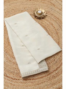 Soch - Off White Floral Zari Dupatta