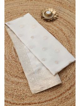 Soch - Beige Woven Zari Dupatta
