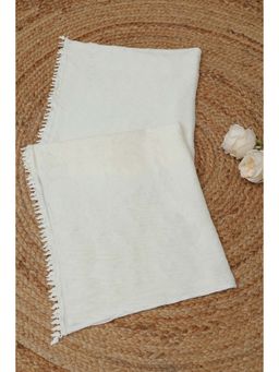 Soch - Off White Solid/Plain Dupatta