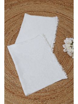 Soch - White Solid/Plain Dupatta