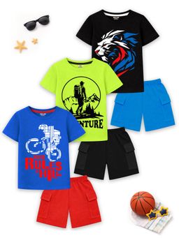 Kuchipoo - Boys Half Sleeves T-Shirts and Shorts Set (Nsut-216)