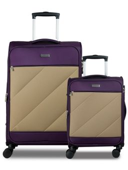 CARRIALL - Slash Purple Large and Small Luggage Bag (Set of 2)