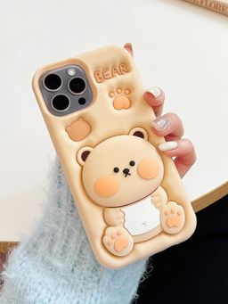 Treemoda - 3D Bear Silicone Kickstand Case