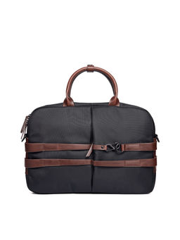 Scarters - Fortunate 2.0, 15.6 inch Splash-Proof Laptop Messenger Bag with Trolley Sleeve Jet Black