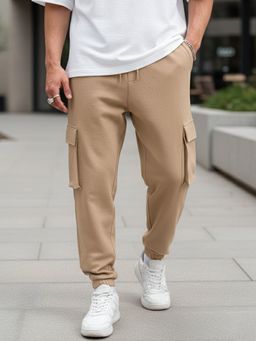 Bewakoof - Air 1.0 Men's Brown Oversized Cargo Joggers