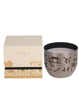 SEVA HOME - Dil Se Heirloom Silver Scented CandleClassic, Luxury Festive Gift, Décor