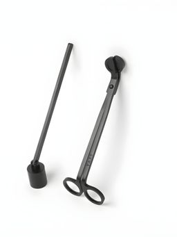 SEVA HOME - Black Care Kit Extends Candle Life Snuffer Wick Trimmer Accessory