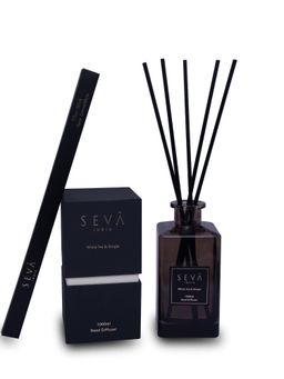 SEVA HOME - White Tea Reed Diffuser (1000 Ml) - Long-Lasting Aroma For Home & Office