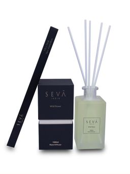SEVA HOME - Wild Flower Reed Diffuser (1000 Ml) Long-Lasting Aroma For Home & Office