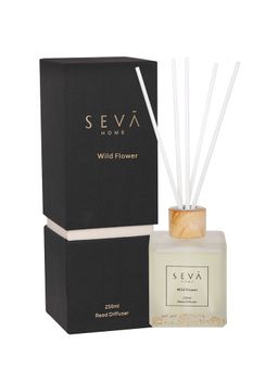 SEVA HOME - Reed Diffuser - Dil Se Wild Flower (250 Ml) Long-Lasting Scent
