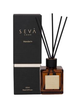 SEVA HOME - Mandarin Signature Reed Diffuser (250Ml) Long-Lasting Scent