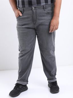 HIGHLANDER - Men Plus Size Tapered Fit Low Distress Stretchable Jeans