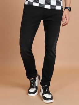 HIGHLANDER - Men Black Skinny Fit Mid-Rise Stretchable Jeans