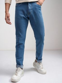 HIGHLANDER - Men Slim Fit Mid-Rise Light Shade Jeans