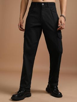 HIGHLANDER - Men Straight Fit Mid-Rise Cotton Jeans