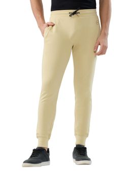 Park Avenue - Slim Fit Solid Light Beige Joggers