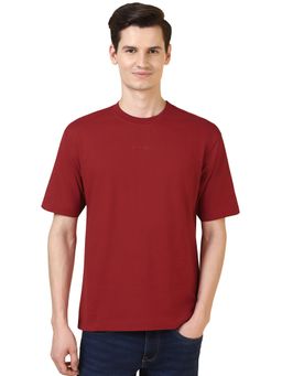 Allen Solly - Men Red Graphic Print T-Shirt