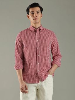 Tommy Hilfiger - Red Checks Regular Fit Cotton Shirt