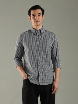 Tommy Hilfiger - Black Checks Regular Fit Cotton Shirt