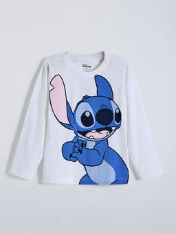 Hopscotch - White Stitch Ohana Cotton T-shirt