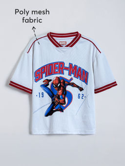 Hopscotch - White Spider-Man Jersey Cotton T-shirt