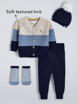 Hopscotch - Multi-Color Colorblock Cotton Winter Set