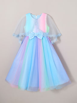 Hopscotch - Multi-Color Bow Applique Gown