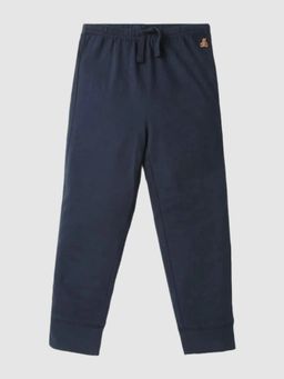 GAP - Boys Navy Blue Mid-Rise Relaxed Fit Joggers