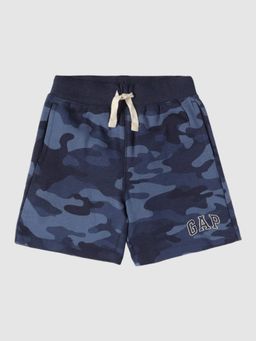 GAP - Kids Blue Camouflage Regular Mid-Rise Shorts