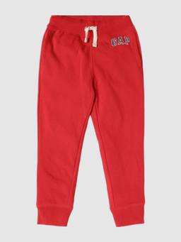 GAP - Kids Red Relaxed Logo Mid-Rise Jogger