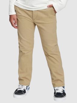 GAP - Kids Beige Slim Fit Mid-Rise Chino Trouser