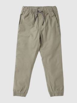 GAP - Kids Green Solid Slim Mid-Rise Jogger