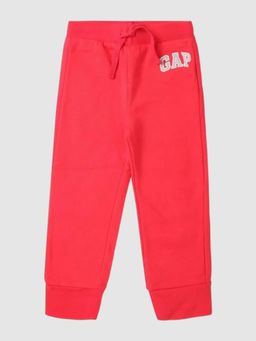 GAP - Boys Red Relaxed Logo Mid-Rise Jogger