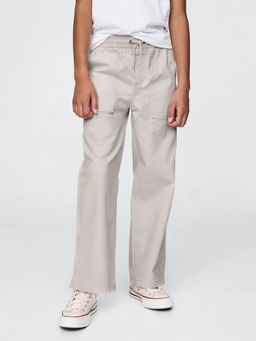 GAP - Kid's Grey Solid/Plain Trouser