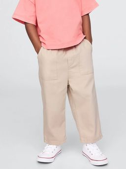 GAP - Kid's Beige Solid/Plain Trouser