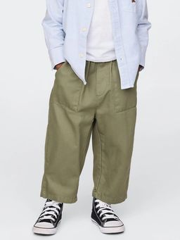 GAP - Kid's Olive Solid/Plain Trouser