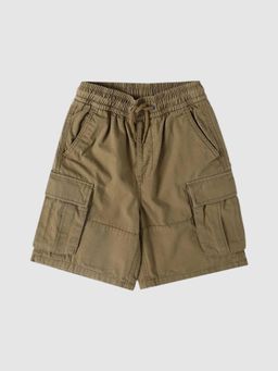 GAP - Boys Brown Solid Cargo Shorts