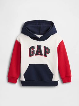 GAP - Kid's Hooded Multicolor Color-Block Full Sleeve Hoodie