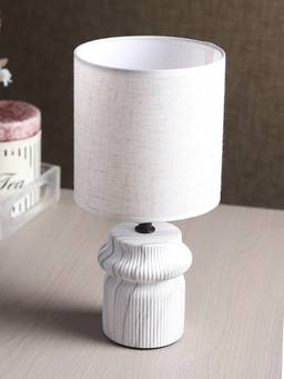 De Maison Decor - Ruffle Forme Grey Table Lamp