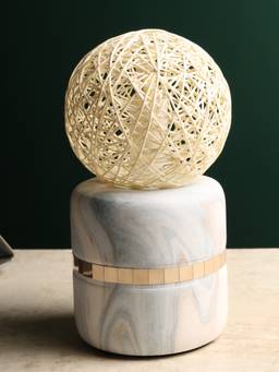 De Maison Decor - Weave Forme Blue Table Lamp